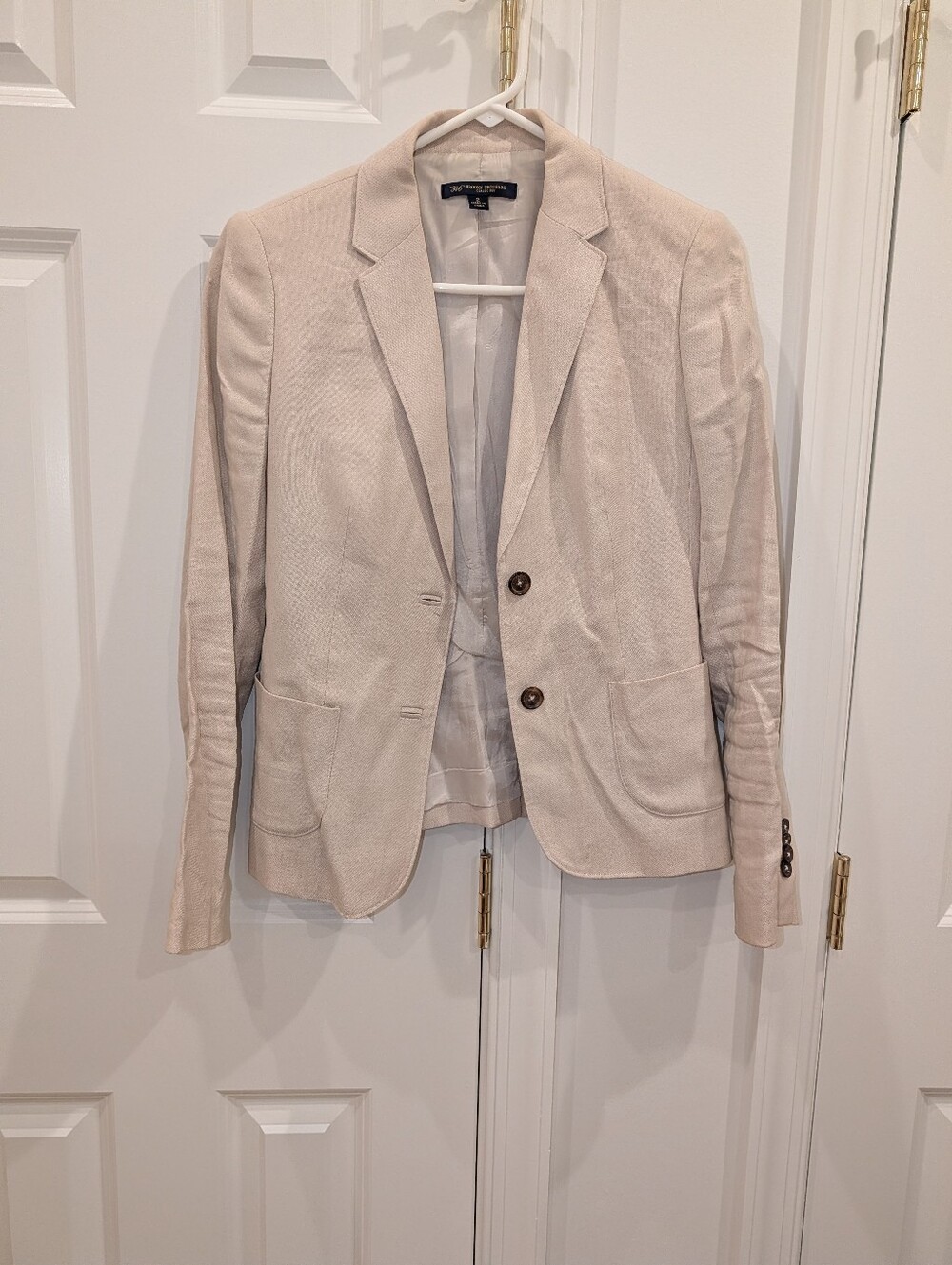 Brooks brothers Linen Two-Button Tailored Blazer
